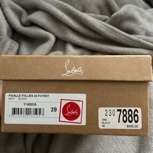 Christian Louboutin Pigalle Follies 85 Patent Red Sole Pumps